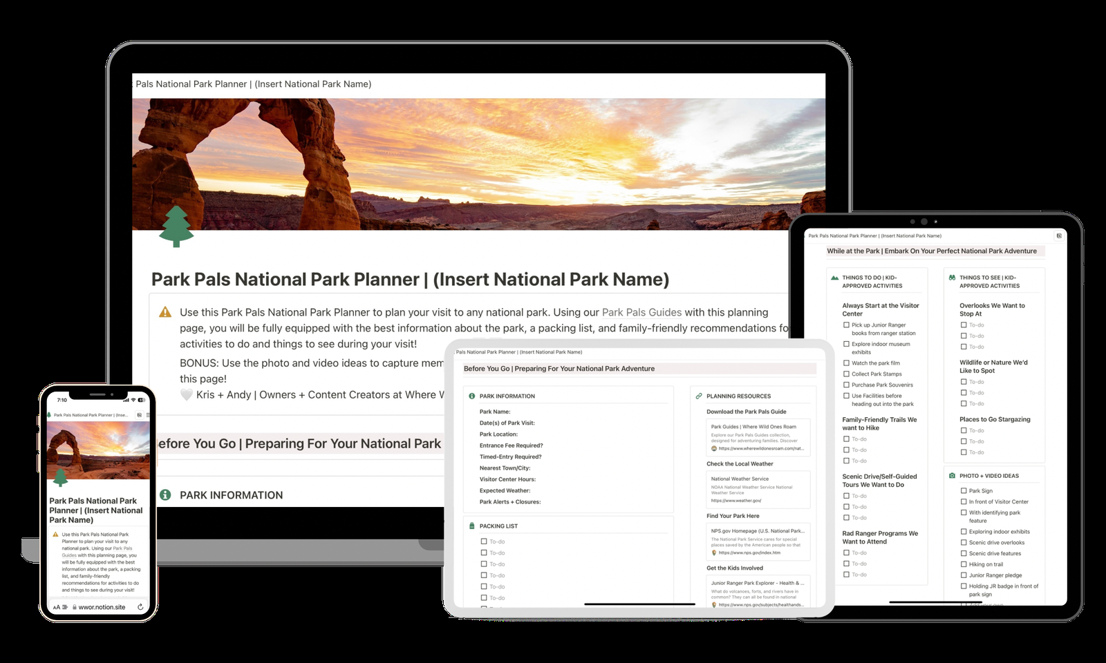 
![Plan the Perfect National Park Adventure with Our Notion Template